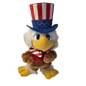 Vintage USA Sam The Olympic Eagle Plush 1980 Los Angeles Olympics Mascot Toy